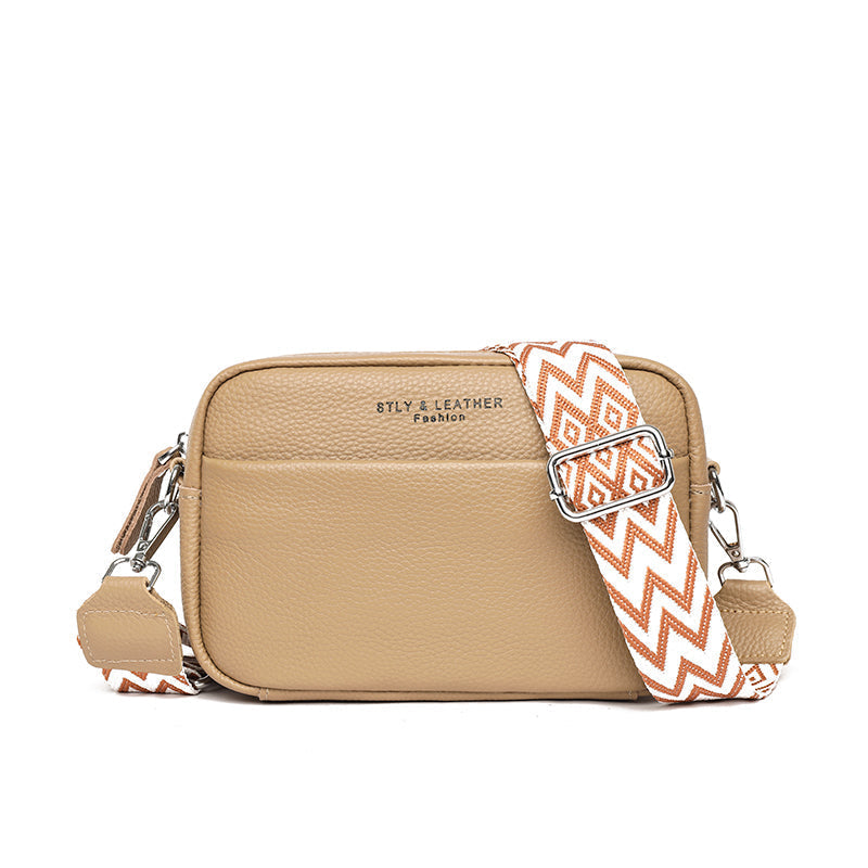 Nadia - Leather shoulder bag for women 1+1 FREE