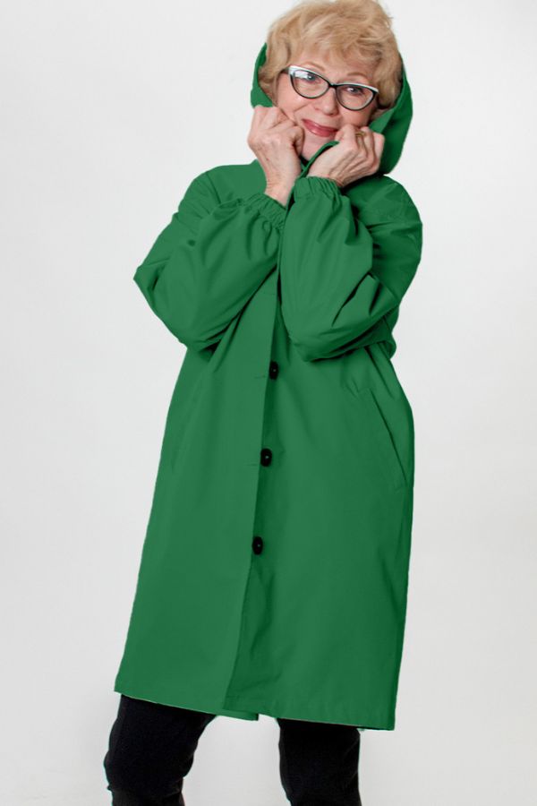 Rachel Water-Resistant Oversized Hooded Windbreaker