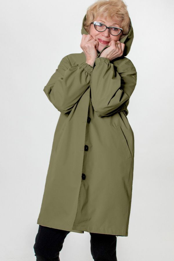 Rachel Water-Resistant Oversized Hooded Windbreaker
