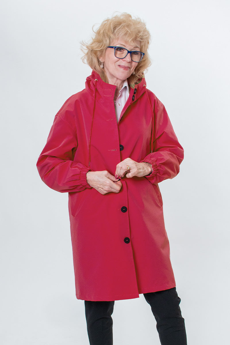 Rachel Water-Resistant Oversized Hooded Windbreaker