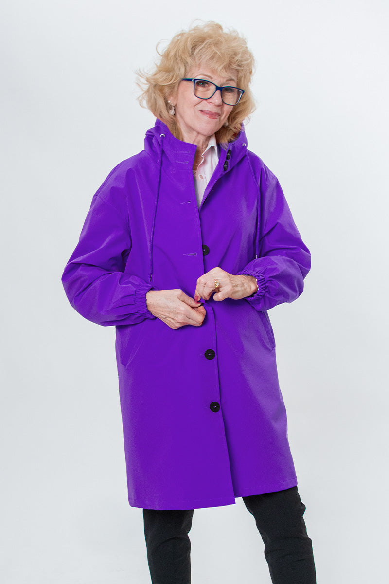 Rachel Water-Resistant Oversized Hooded Windbreaker