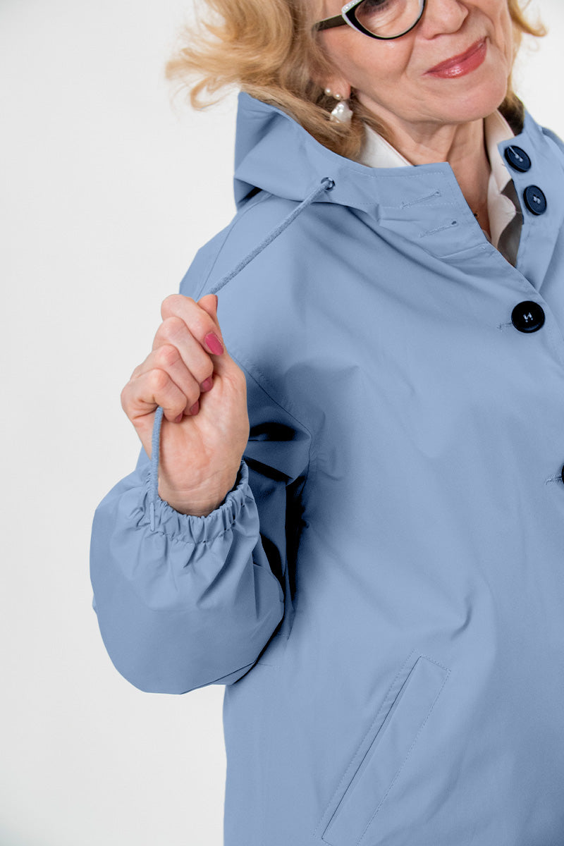 Rachel Water-Resistant Oversized Hooded Windbreaker