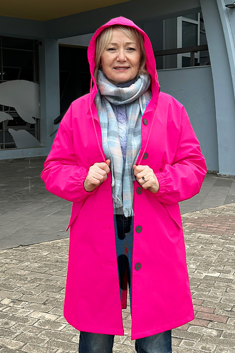 Rachel Water-Resistant Oversized Hooded Windbreaker