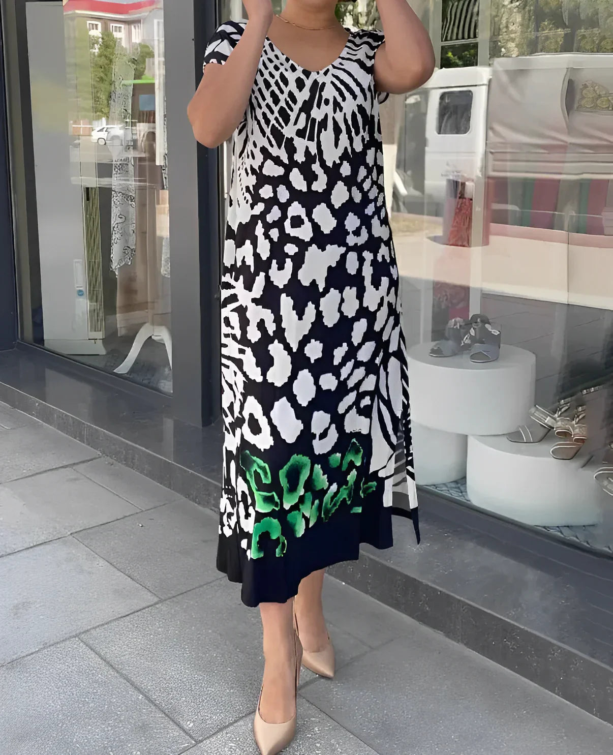 Serena Casual Printed Dress