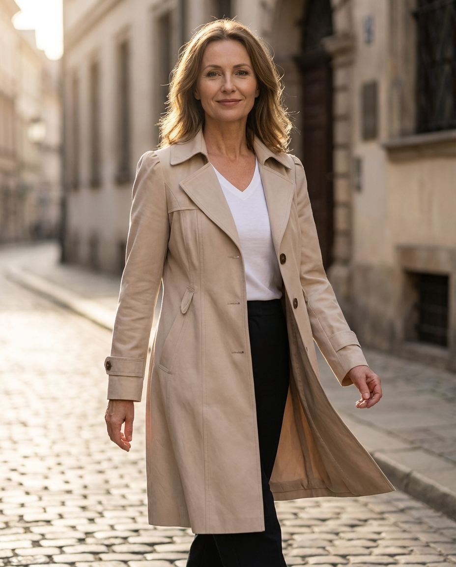 Katherine Elegant Summer Trench Coat