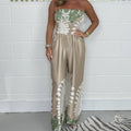 Mila Strapless Summer Print Jumpsuit