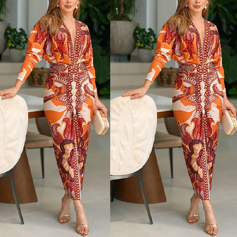 Miles Elegant V-Neck Dress