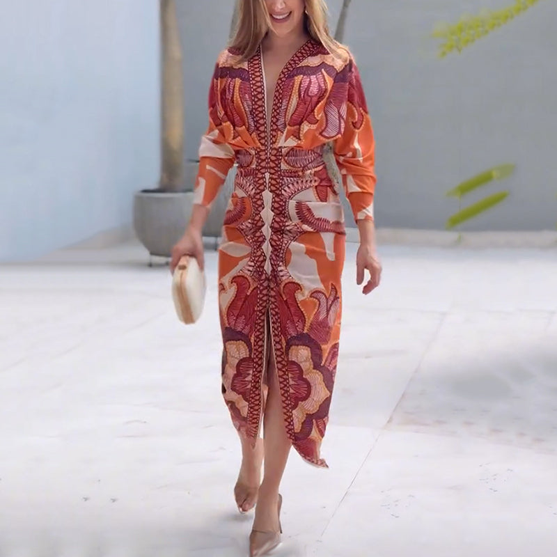 Miles Elegant V-Neck Dress