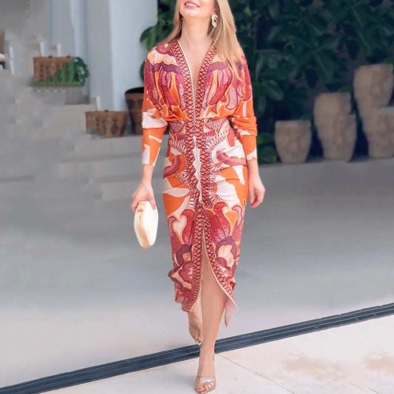Miles Elegant V-Neck Dress