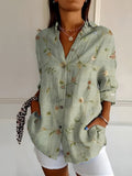 Roseanne Floral Breeze Button-Up Shirt