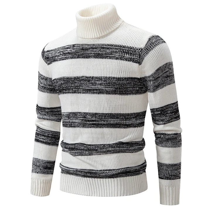 Steve Knitted sweater with stand-up collar