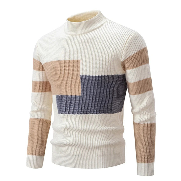 Steve Knitted sweater with stand-up collar