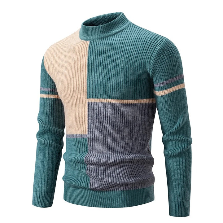 Steve Knitted sweater with stand-up collar