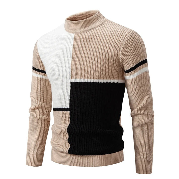 Steve Knitted sweater with stand-up collar