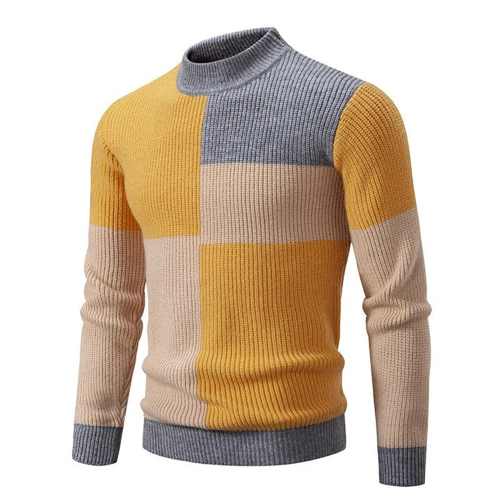 Steve Knitted sweater with stand-up collar