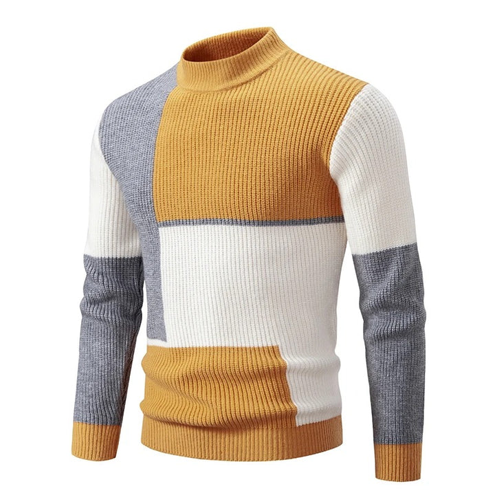 Steve Knitted sweater with stand-up collar
