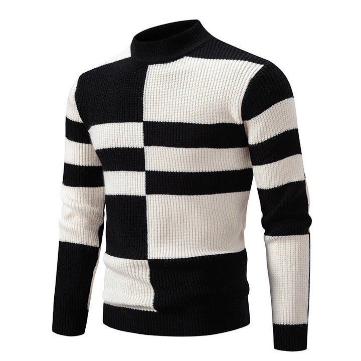 Steve Knitted sweater with stand-up collar