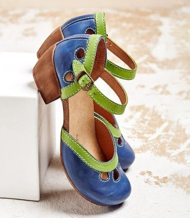 Jaimie Sandals With Low Heel