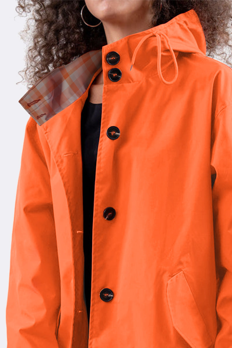 Rachel Water-Resistant Oversized Hooded Windbreaker