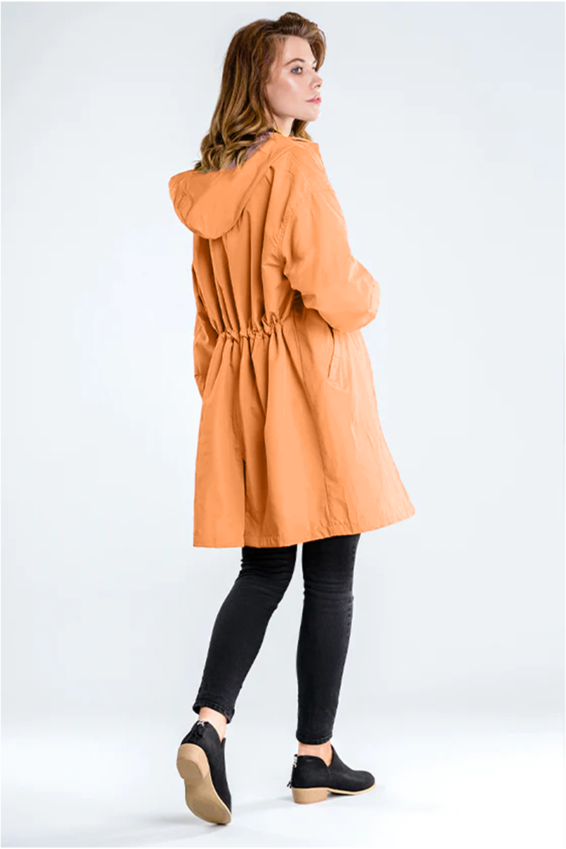 Rachel Water-Resistant Oversized Hooded Windbreaker