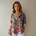 Aaliyah Chic Floral Print Blouse