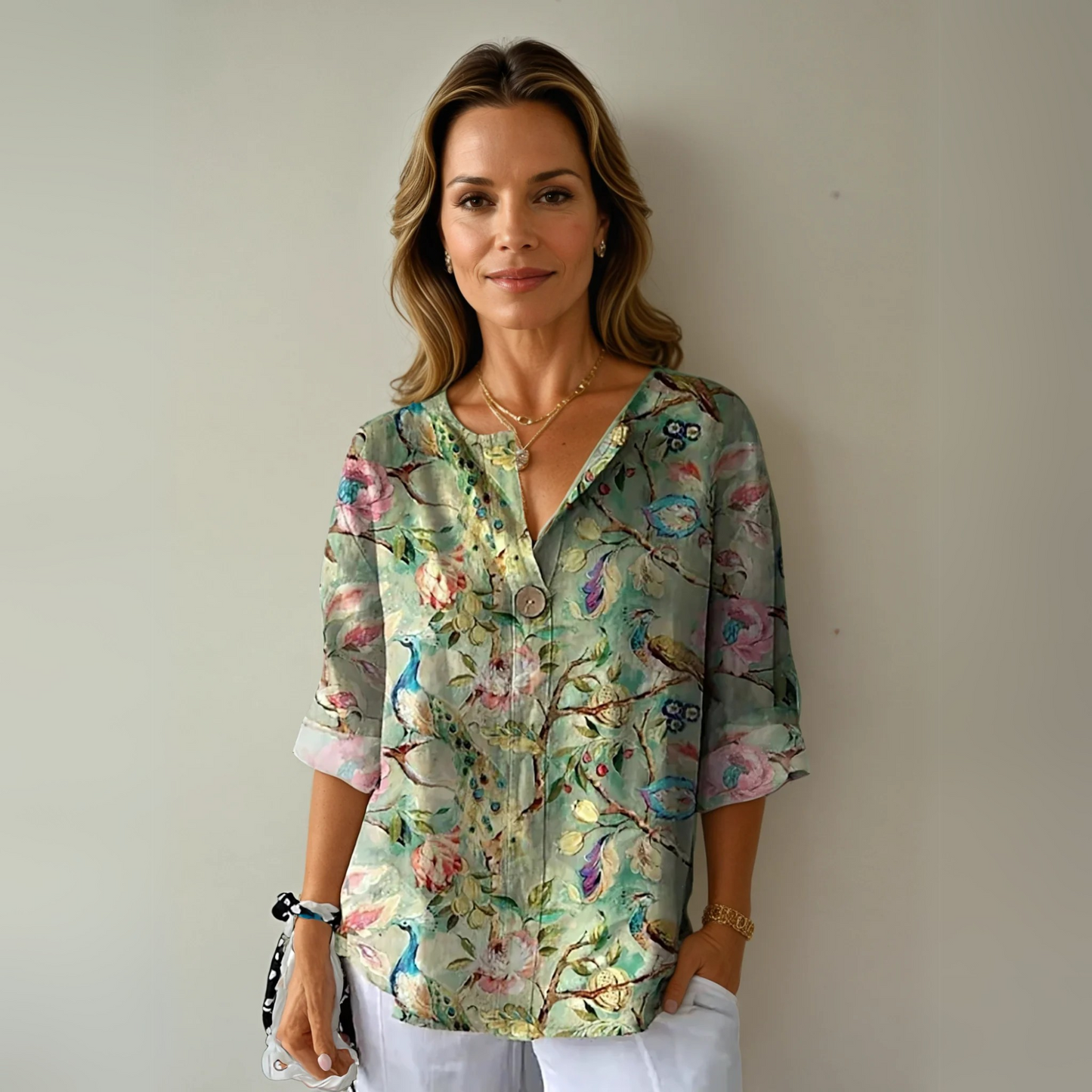 Aaliyah Chic Floral Print Blouse
