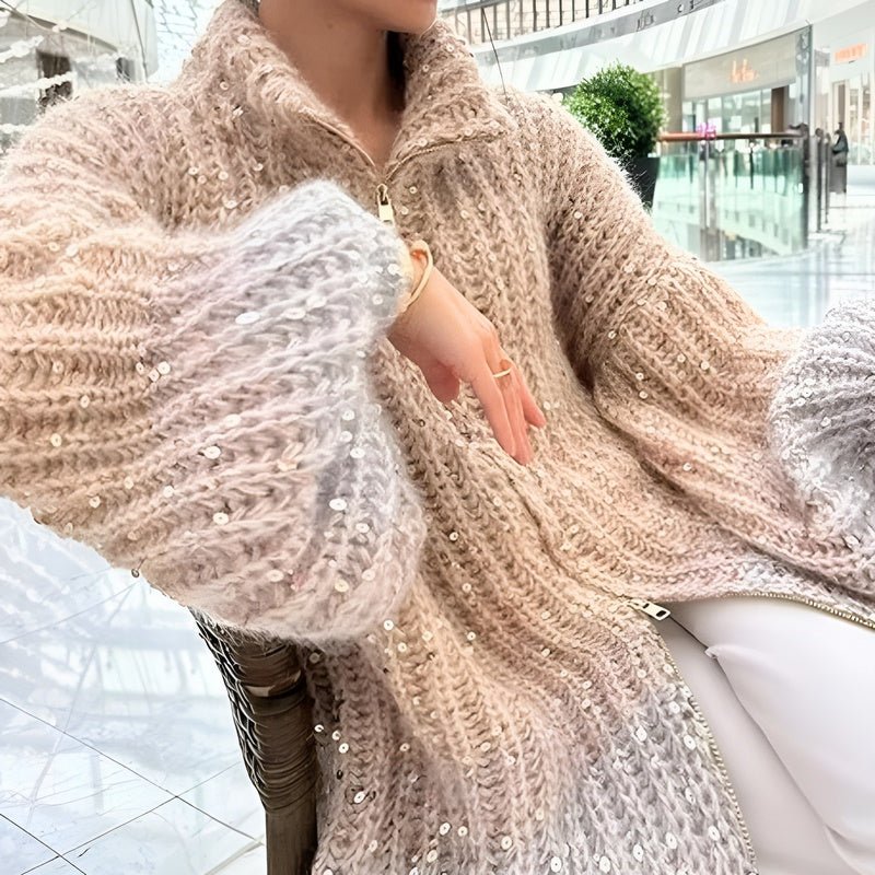 Lilly Glittering Silk Cardigan
